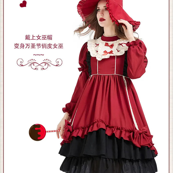 ✨ Charming, comfortable, and picture-perfect — this red Lolita princess dress will make your child feel like royalty at every event. Perfect for Halloween, carnival, birthdays, and magical playtime!
