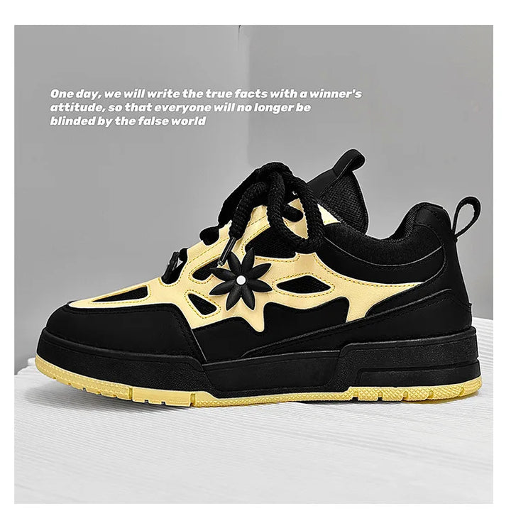 Men Platform Vulcanized Shoes New Fashion Increased Thick Sole Breathable Casual Wear Resistant Casual Sports Shoes for Men
