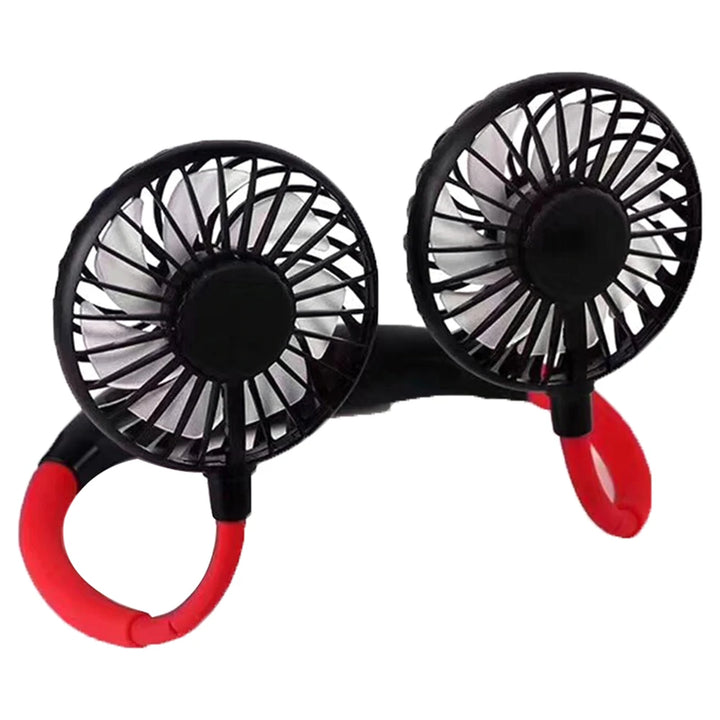 Portable Summer Sports Fans Low Noise USB Neck Cooling Fan Rechargeable Comfortable To Wear for Home School Office