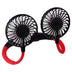 Portable Summer Sports Fans Low Noise USB Neck Cooling Fan Rechargeable Comfortable To Wear for Home School Office