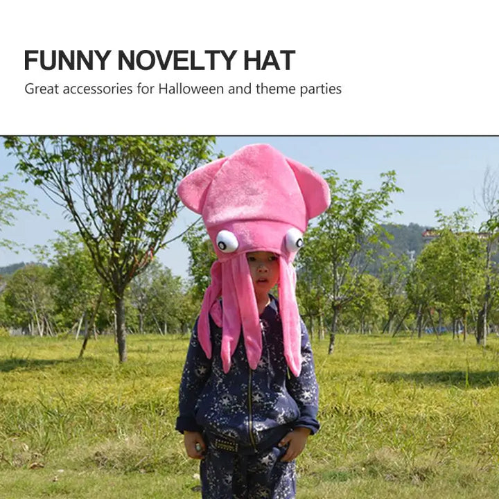 Halloween Octopus Hat Hood Funny Hat Couple Children Adult Crazy Party Hats Animal Hat Japanese Birthday Creative Gift Headdress