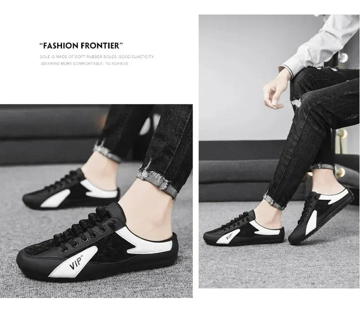 Summer Slippers for Men Trendy Men's Flat Bottom Casual Shoes Soft Sole Support Shoes Men's Sneakers Zapatos De Hombre