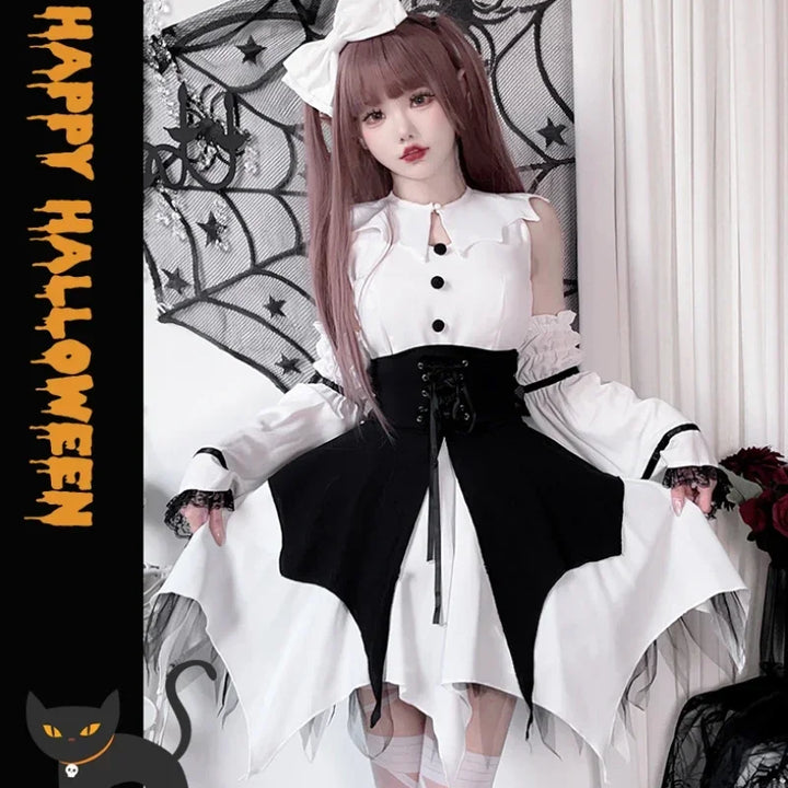 Playfully Chic!
Classic black-and-white maid uniform with a cute bow, perfect for Halloween, cosplay, or stage performances. Flirty, fun, and eye-catching.
🖤 Includes: Dress + apron + bow
🎃  Halloween, cosplay, carnival
🎭 Maid, cute cosplay