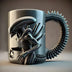 3D stereoscopic new type of mug shaped coffee cup resin handicraft