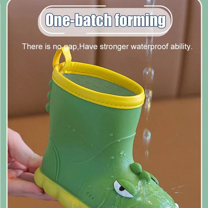 Rain Boots Kids Boy Waterproof Light and Handy Toddler Water Shoes for Girls Children Rain Boots