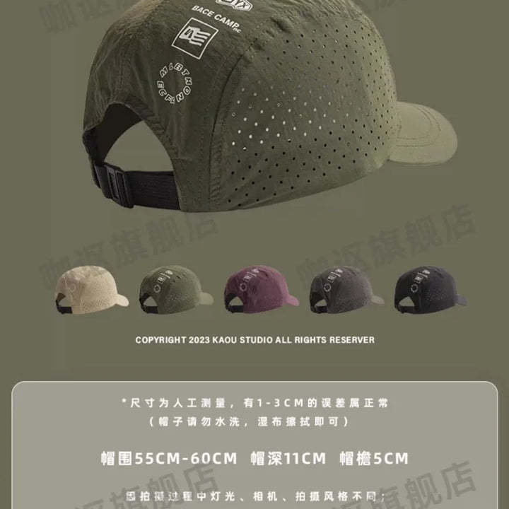 Summer Thin Breathable Mesh Baseball Caps for Men and Women Outdoor Camping Leisure Sun Protection Quick-drying Hiking Hats