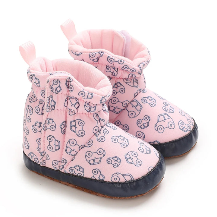 Baby Boots Cartoon Cute High Quality Soft Cotton 0-18M Newborns' Pre Step Shoes Suitable for Spring and Autumn Fashion