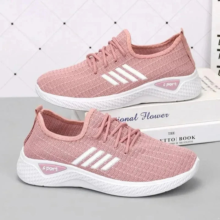 Women's light running shoes,Adult sneakers,  net shoes, comfortable soft soled sneakers, women's breathable casual single shoes