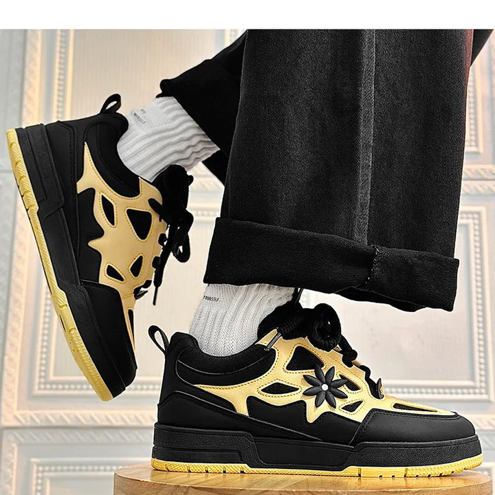 Men Platform Vulcanized Shoes New Fashion Increased Thick Sole Breathable Casual Wear Resistant Casual Sports Shoes for Men