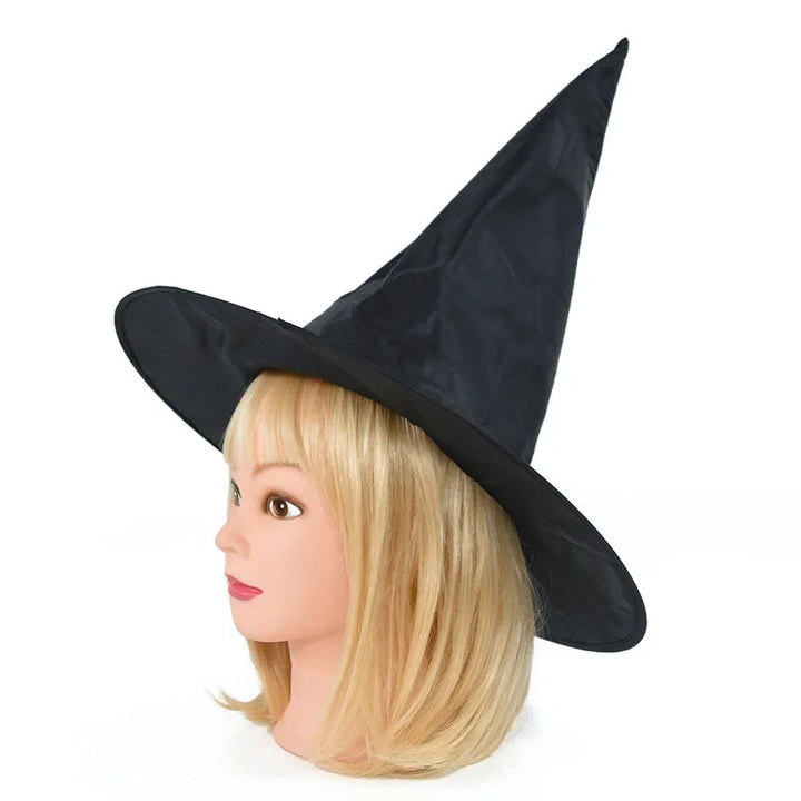 Halloween Witch Wizard Hat Party Costume Headgear Devil Cap Cosplay Props Decoration Accessories for Adult Women Men