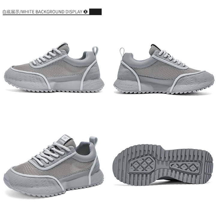 Men's Shoes - 2025 Summer New Style Anti-slip and Wear-resistant Sports Shoes with Breathable Mesh Surface and Casual Style