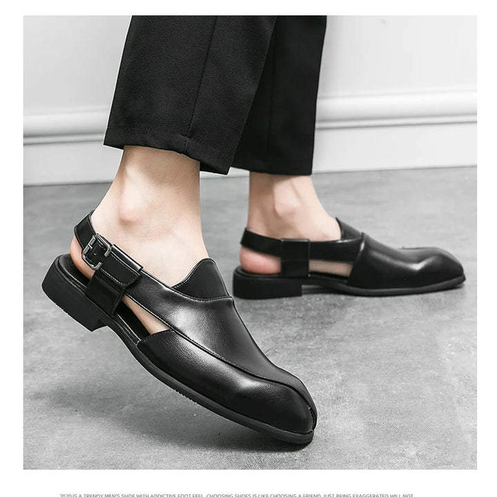 Men Minimalist Slingback Dress Shoes Business Office Dress Shoes