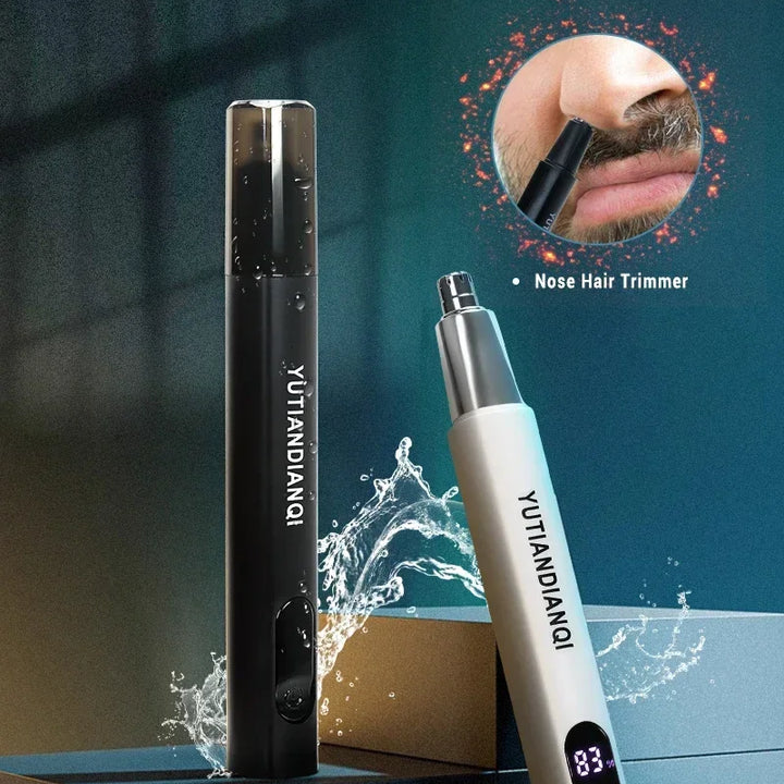 2 In 1 Electric Portable Ear And Nose Hair Trimmer Clipper 2024 Professional Painless Portable Eyebrow For Men