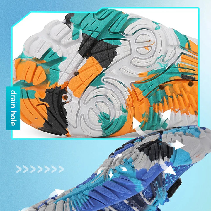 Kids Quick-Drying Water Shoes Anti Slip Wear-Resistant Cushioning Prevention Soft Breathable Sneakers Kids Barefoot Shoes ﻿