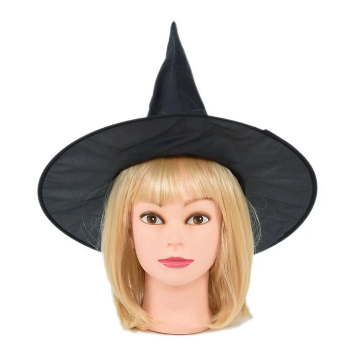 Halloween Witch Wizard Hat Party Costume Headgear Devil Cap Cosplay Props Decoration Accessories for Adult Women Men