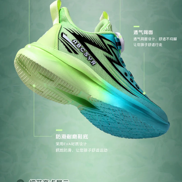 Children's Basketball Shoes Kids Sneakers Non-slip Boys Girls Basketball Boots Outdoor Ultralight Running Trainers Mesh Sneakers