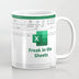 Tumbler Freak In The Sheets Excel Spreadsheet Mug Funny Gifts for Women Men Accountant Mug, Birthday Cup 11 Oz