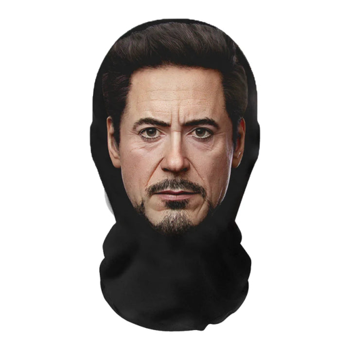 Halloween Cosplay Headwear Fashion Hip Hop Hood Hat Headgear 3D Full Face Mask Elastic Mesh Celebrity Face Mask for Party