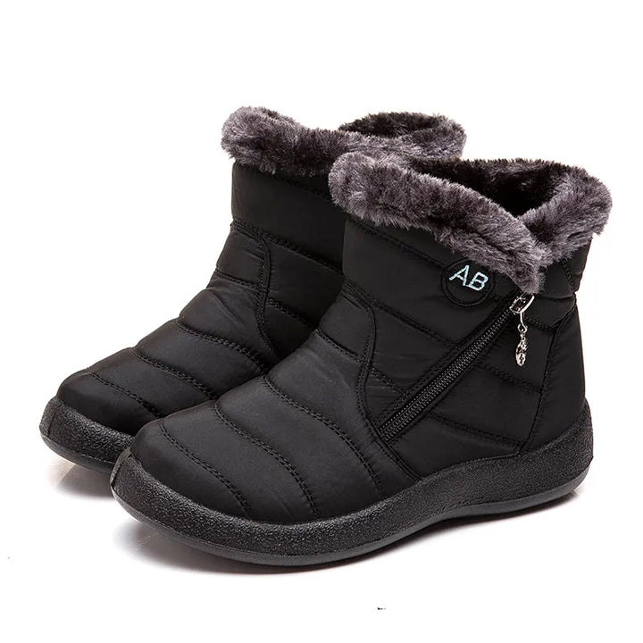 Women's Boots Women's Ankle Boots With Fur Winter Shoes Women Low Heels Winter Boots Snow Waterproof Botas Mujer Winter Footwear