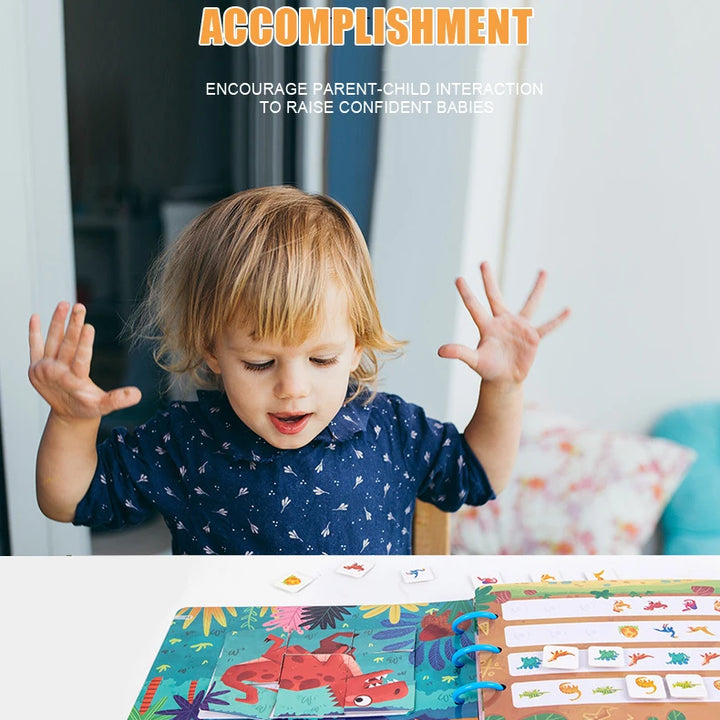 Montessori Busy Book for Kids Sticker Quiet Book Baby Early Educational Toy toddlers Matching Puzzles Game Learning Toys Gifts