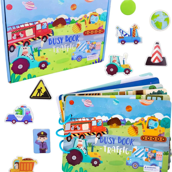 Montessori Busy Book for Kids Sticker Quiet Book Baby Early Educational Toy toddlers Matching Puzzles Game Learning Toys Gifts