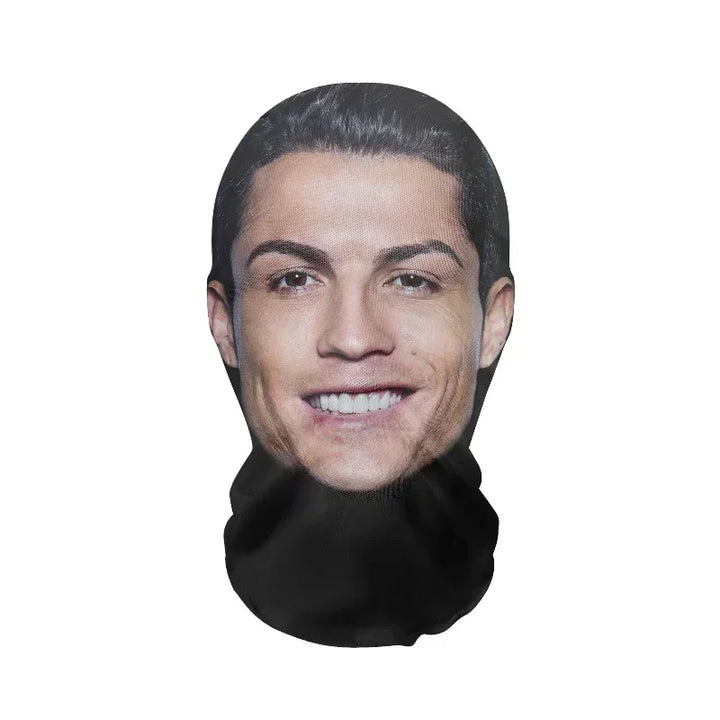Cosplay Headwear Hip Hop Fashion Hood Hat Headgear New 3D Printed Kanye Mask Elastic Mesh Halloween Decor Full Face Mask Unisex