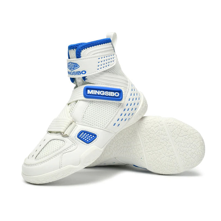 High-top  Boxing Shoes Designed For Children wrestling Shoes Breathable and Comfortable Children's Fight Boots30-38