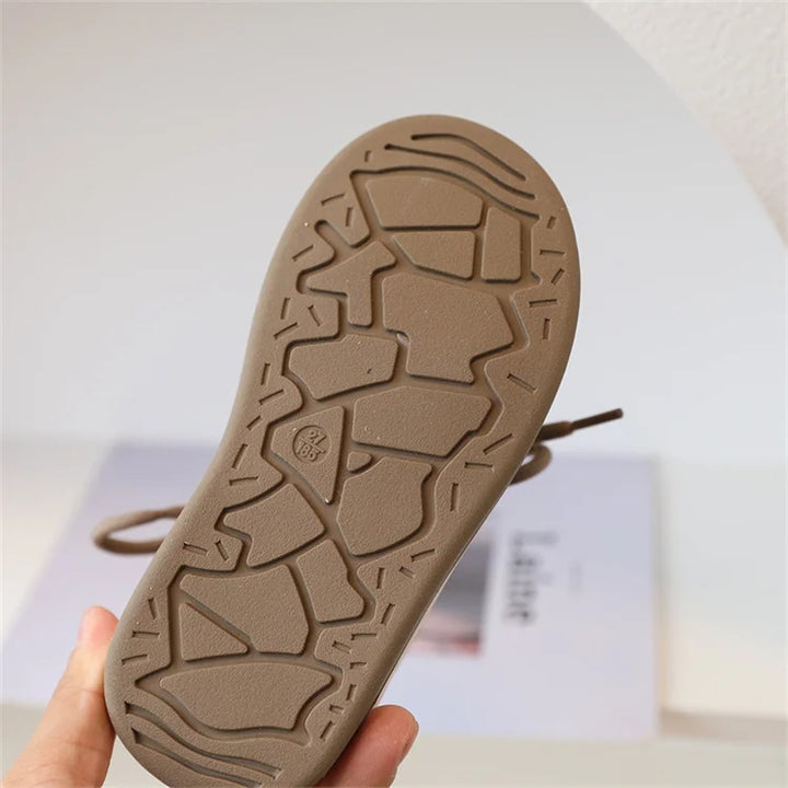 2025 New Autumn/Winter Children Boots For Boys Warm Plush Rubber Sole Toddler Kids Sneakers  Fashion Girls Boots 21-30