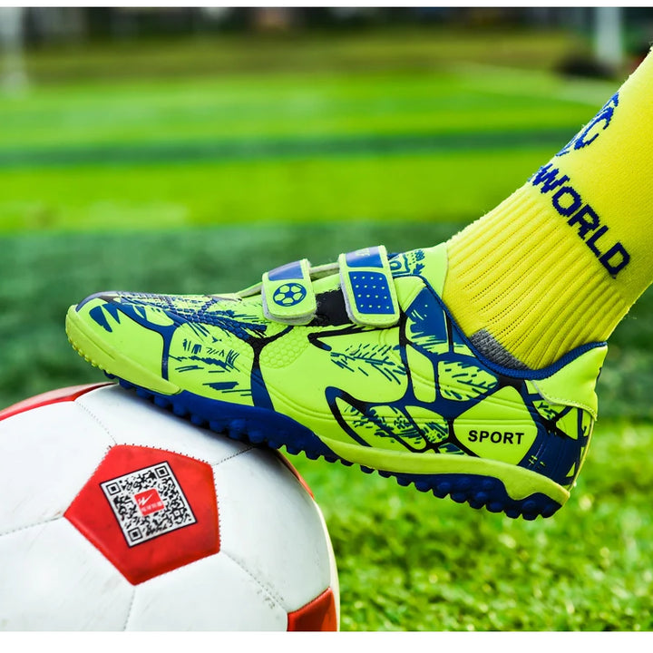 Kids Football Boots Child Soccer Shoe Anti Skid Boys Turf Cleats Hard Court Youth Training Trainers Children Futsal Sneakers