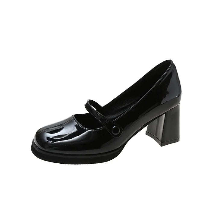 Women's Dresses Leather Shoes New Spring Autumn Women's Loafers Fashion Catwalk Versatile Mary Jane Shoes Ladies High Heel Shoes