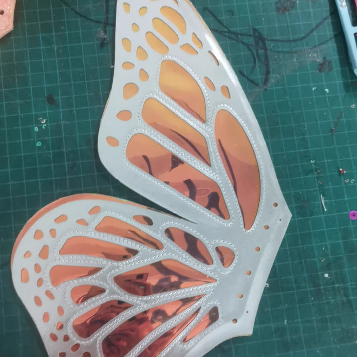 Butterfly Wings Bling Shoes Decorations Women Boots Decor