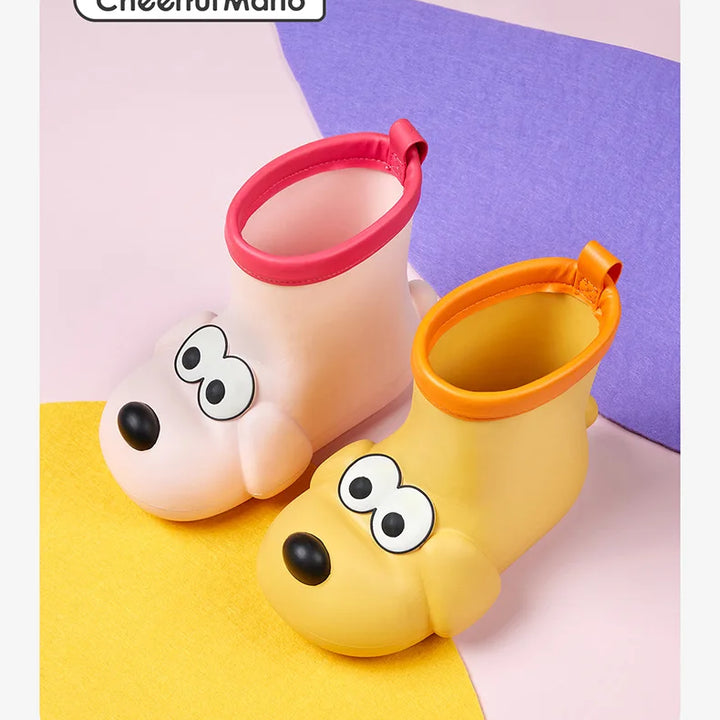 Children's Rain Boots Anti Slip Waterproof Children's Rain Shoes Kids' Baby Boy Girls' Water Shoes Middle Tube