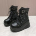 Women's Boots 2024 Autumn Women Ankle Boots Platform Wedges High Heels Short Boots New Fashion Design Zip Cosplay Shoes of Women