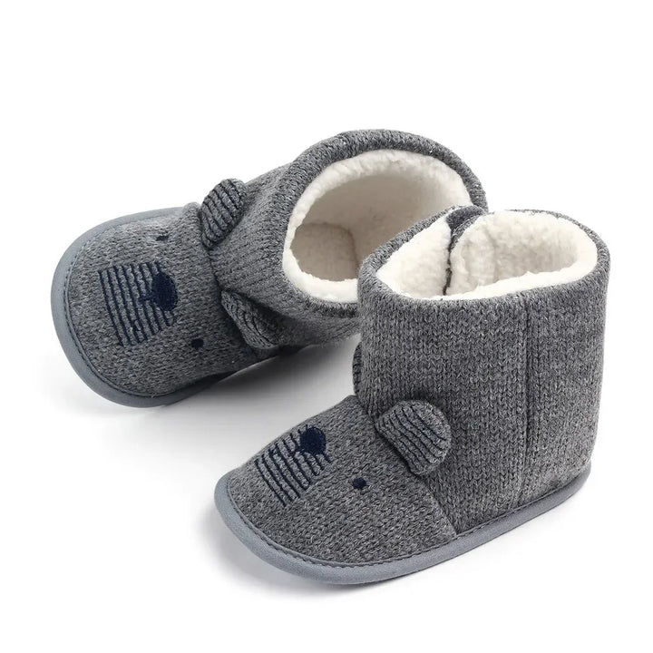 Baby Boys Girls Boots For Newborn Cute Cartoon  Animal Shoes Infant Toddler First Walkers Super Keep Warm Snowfield Boot