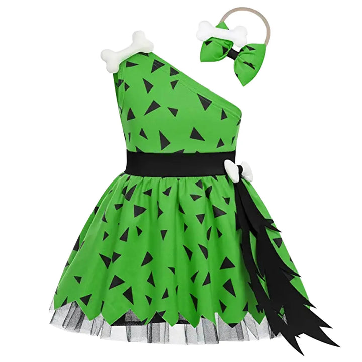 Girls Caveman Costume – Halloween Cavegirl Dress
Prehistoric party fun!
Cute tulle cavegirl dress with bone details, perfect for Halloween and school events.
🦴 Includes: Dress + accessories
🎃 Perfect for Halloween parties