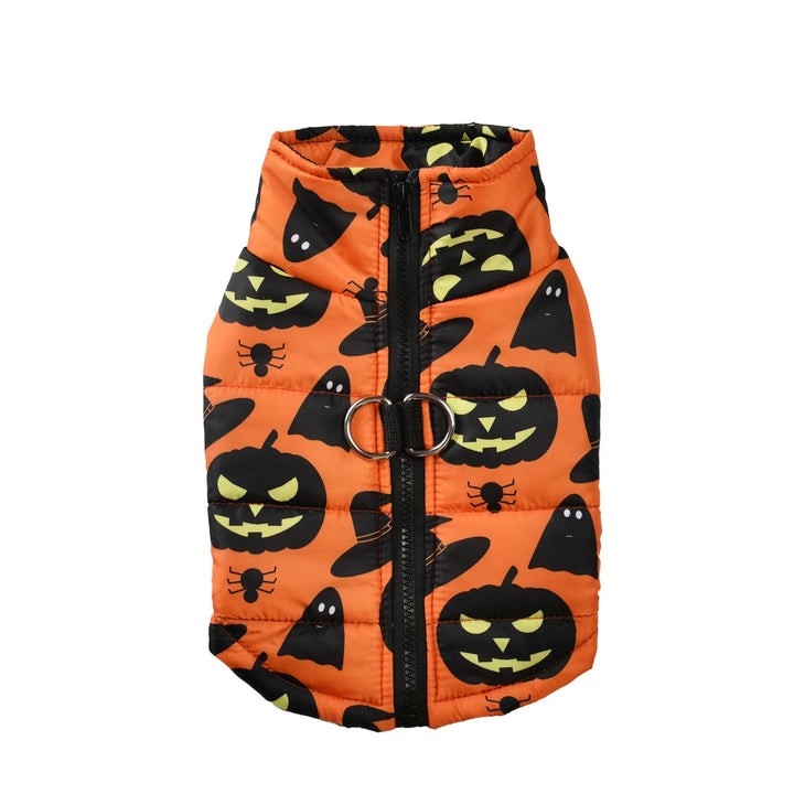 Halloween Dog Clothes Winter Warm Puppy Vest Jacket For Small Dogs Cats Outdoor Waterproof Pet Coat Chihuahua Costume Apparel