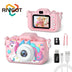 Unicorn Kids Toy Cameras 1080P HD Video Camera 48MP Dual Camera With Silicone Protective Cover 32GB Card Boy Girl Birthday Gifts