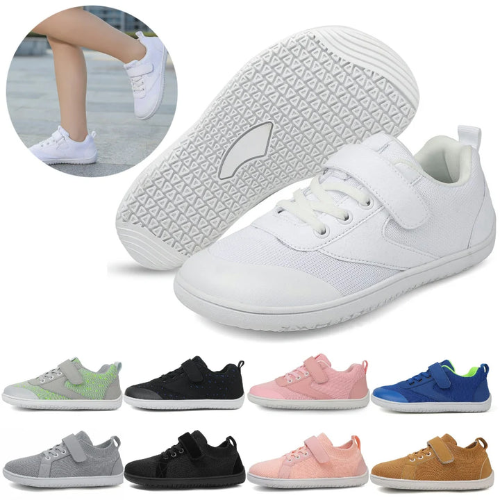 Kids Barefoot Shoes Breathable Sports Shoes Comfortable Wide Toe Sneakers Casual Running Sneakers for Children Boys Girls