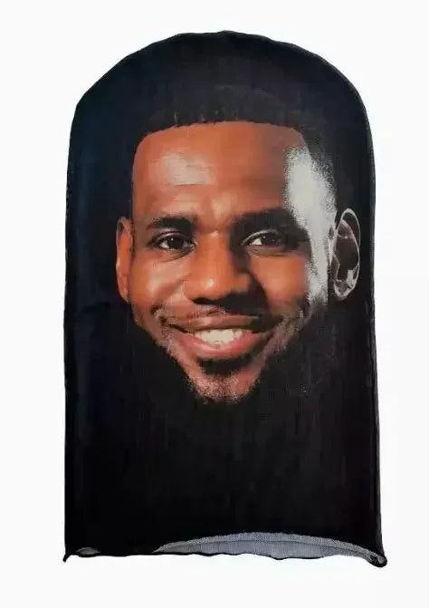 Cosplay Headwear Hip Hop Fashion Hood Hat Headgear New 3D Printed Kanye Mask Elastic Mesh Halloween Decor Full Face Mask Unisex