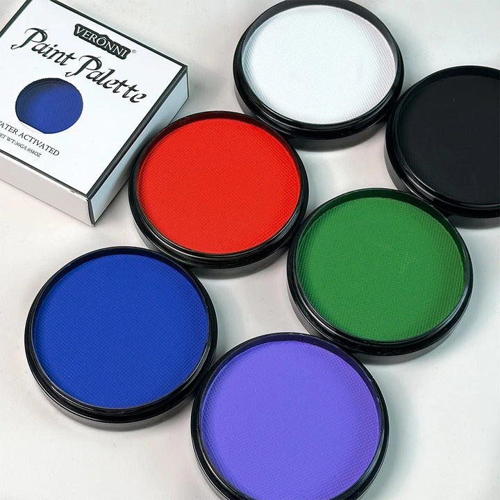 30g Monochrome Water Soluble Face Body Paint Vibrant DIY Makeup for Christmas Parties Long-Lasting Professional Quality Cosmetic
