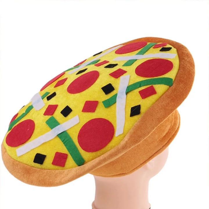 New Year Halloween French Fries Hat Cloth Personalized Taco Hair Hoop Yellow Head Accessories Creative Pizza Hat Headwear