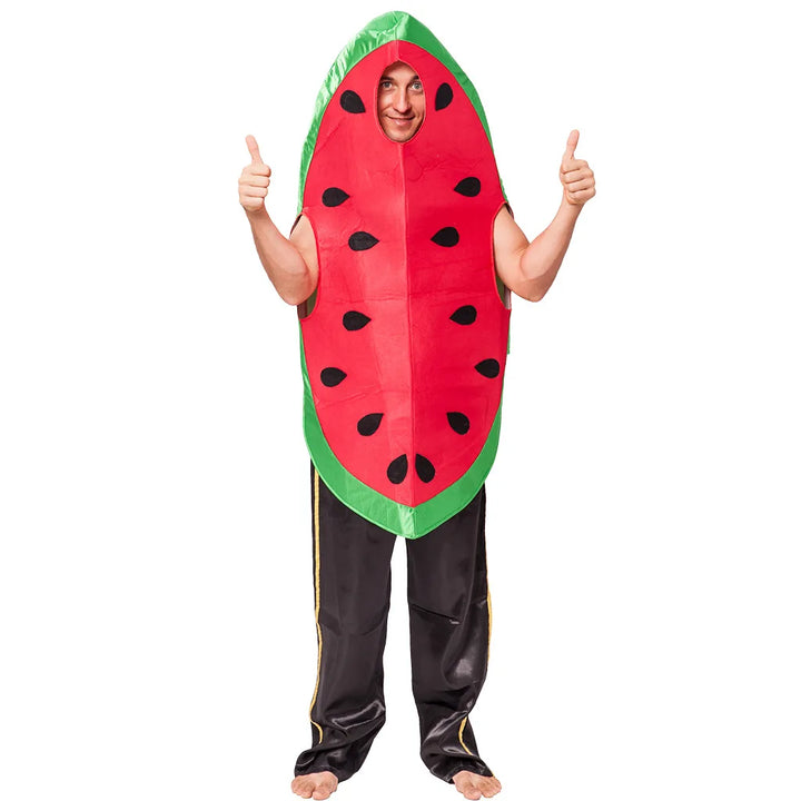 Halloween Adult Funny Cosplay Fruit Vegetable Costume Banana Carnival Dress Up Outfit Couple Party Purim Fancy Dress Stage Show