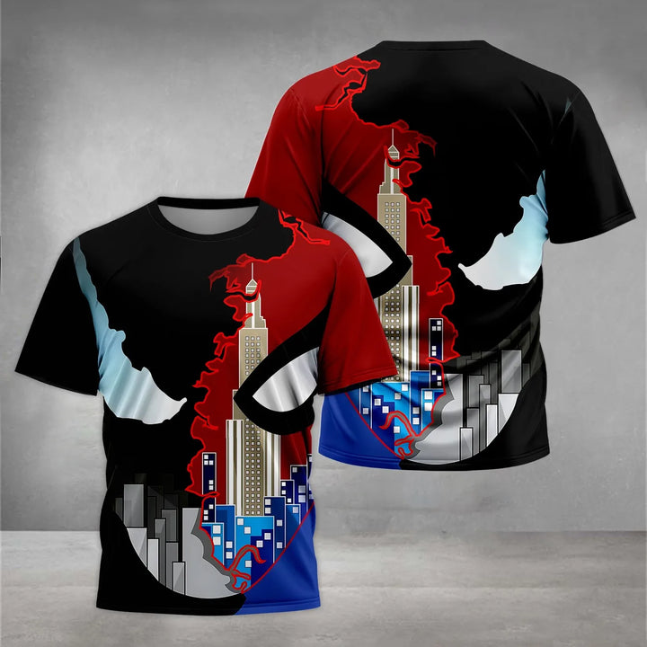 Marvels Venom Print Baby Clothing 5 to 14 Years Male Outdoor Clothes for Children Boy Girl Child T-Shirt Top Shirts