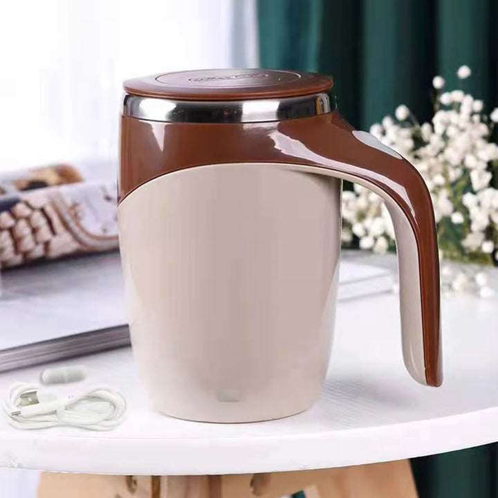New Automatic Stirring Magnetic Mug Creative Stainless Steel Electric Smart Mixer Coffee Milk Mixing Cup Water Bottle Mark Cup