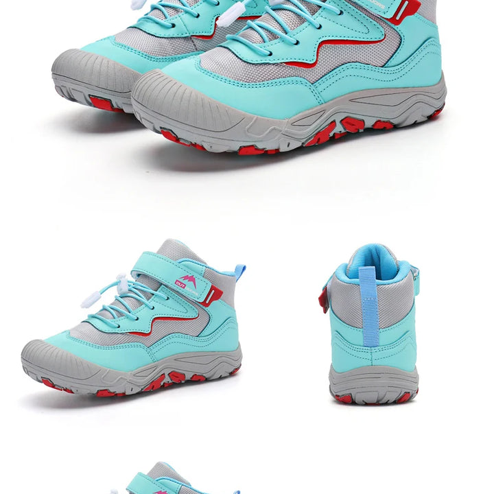 Kids Hiking Boots Toddler Girls Boys Hiking Shoes  Anti-Collision Non-Slip Athletic Outdoor Trekking Boots