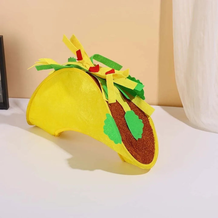 New Year Halloween French Fries Hat Cloth Personalized Taco Hair Hoop Yellow Head Accessories Creative Pizza Hat Headwear