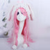 Halloween Girl Funny Headgear Cute Rabbit Ears Cap Warm Plush Pet Hat Christmas Cosplay Props Headwear Supplies
