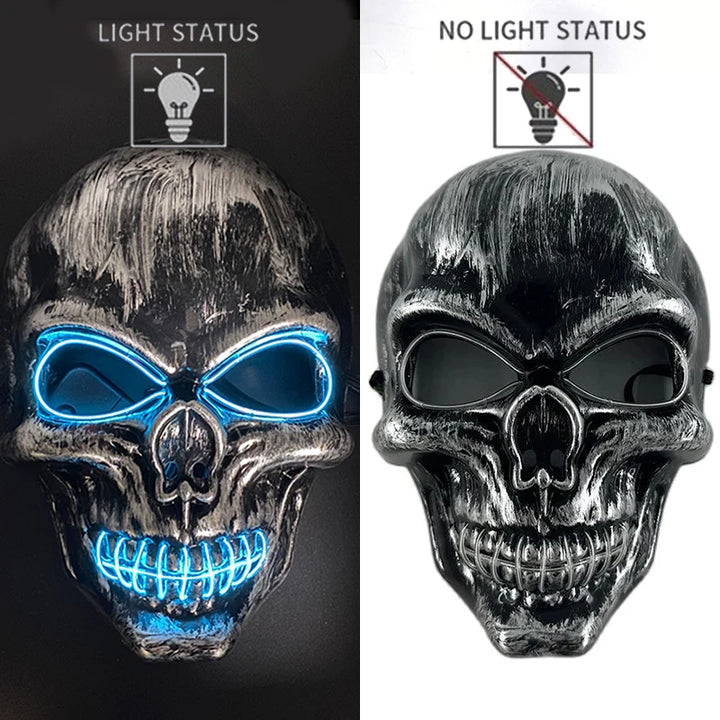 Adults Black Pirate Hats with Skull Pattern Halloween Cosplay Props Parties Caribbean Pirate Costume Hats LED Glowing Party Hat