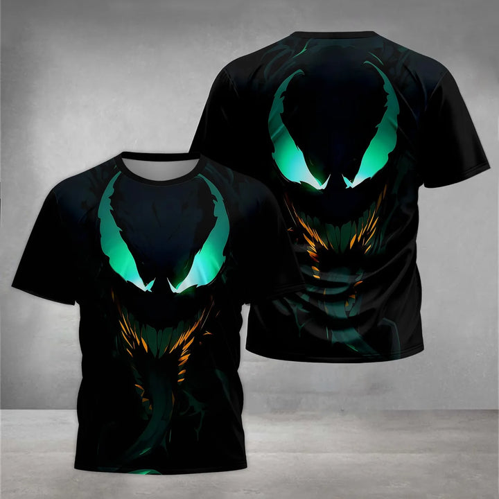 Marvels Venom Print Baby Clothing 5 to 14 Years Male Outdoor Clothes for Children Boy Girl Child T-Shirt Top Shirts