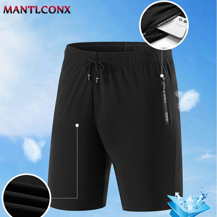 New Summer Gym Fitness Shorts Men Sports Training Running Jogging Casual Men's Shorts Quick Dry Elastic Workout Short Pants Man